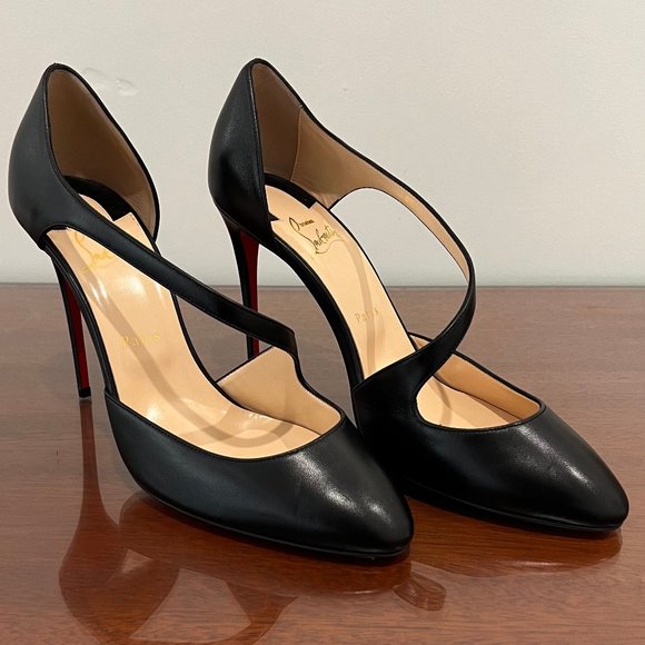 NIB Christian Louboutin Catchy One 100 Nappa Shiny Heels - Picture 4 of 15